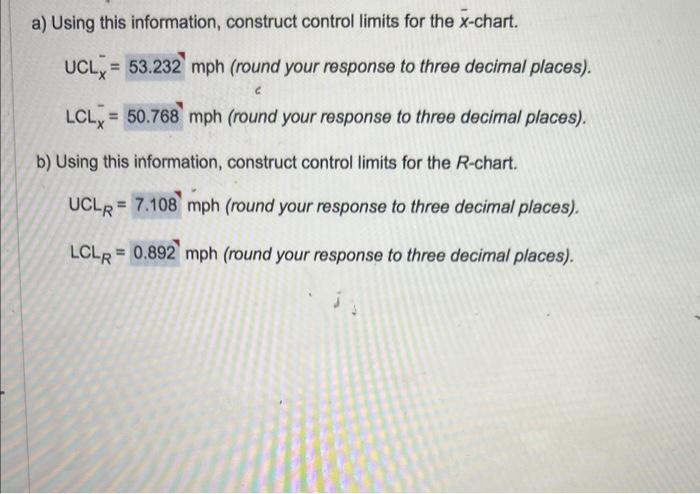 a) Using this information, construct control