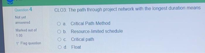 Question 3 Project team productivity is at its