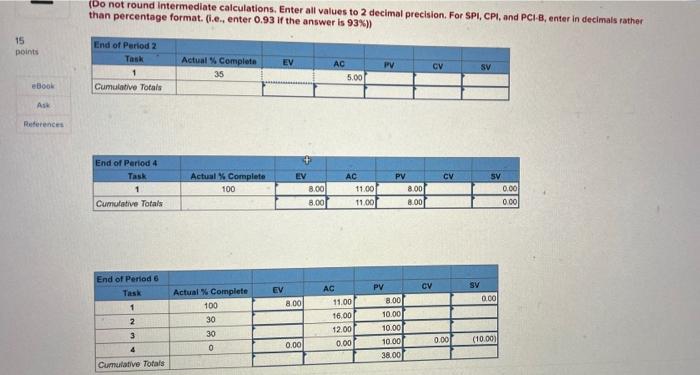 Just need the blanks not the number filled in!