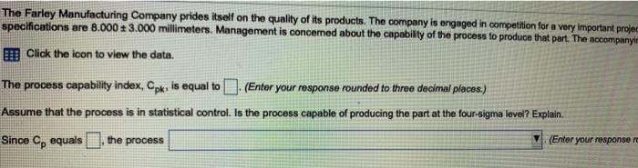 The Farley Manufacturing Company prides itself on