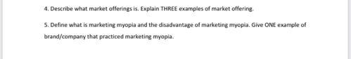 4. Describe what market offerings is. Explain