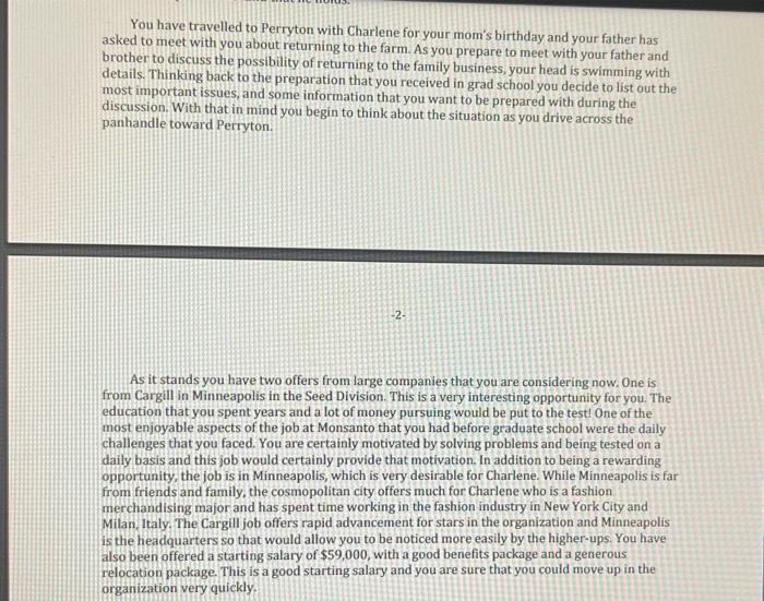 Confidential Role Information for Andy Campbell