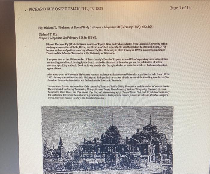 3- What is your opinion of George Pullman? Did
