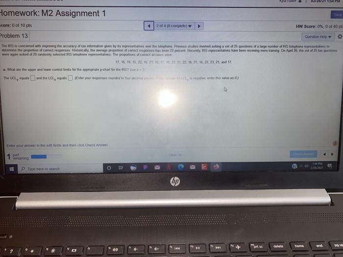 Homework: M2 Assignment 1 Score: 0 of 10 pils 12