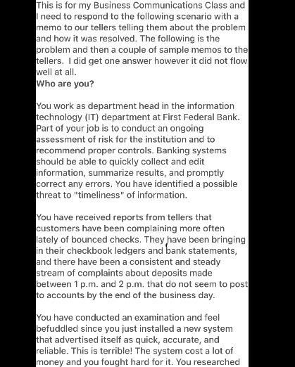 PLEASE HELP ME Develop a response that includes