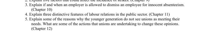 3. Explain if and when an employer is allowed to