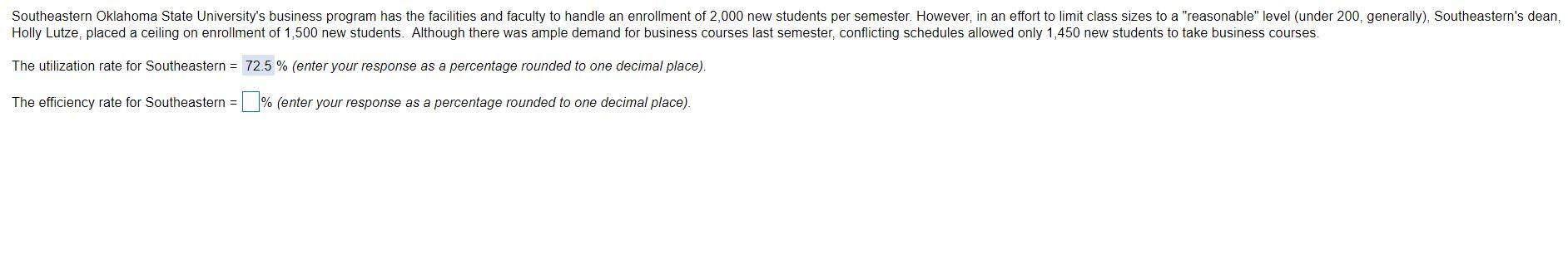 Southeastern Oklahoma State University's business