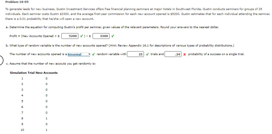 there is a 0.01 probability that he/she will open