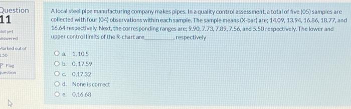 Question 11 Jot yet inswered Marked out of 150 RE