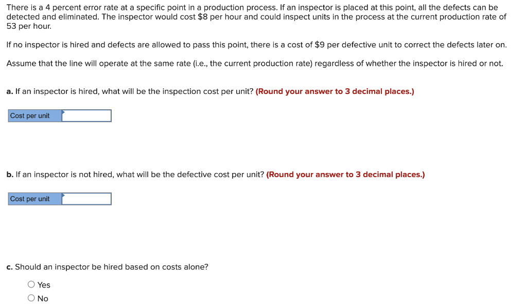 There is a 4 percent error rate at a specific