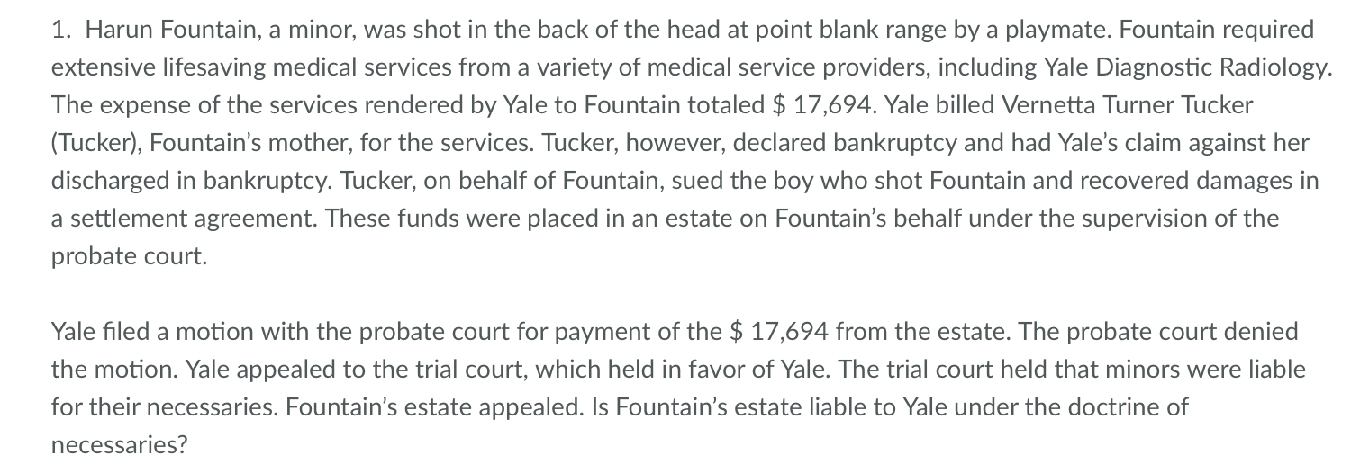 Please answer in your own words. 1. Harun