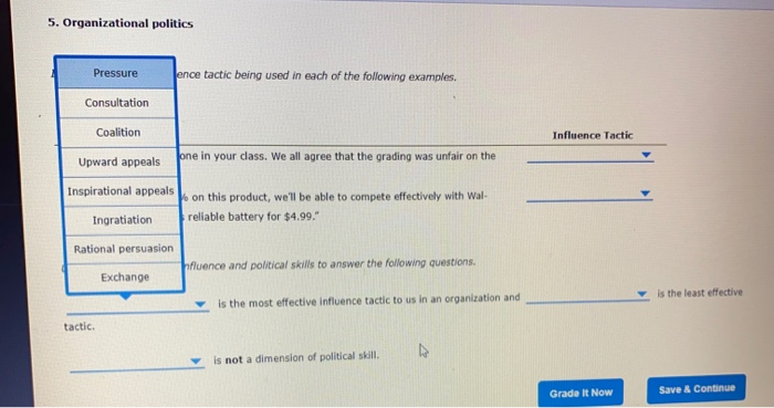 Influence Tactic Example