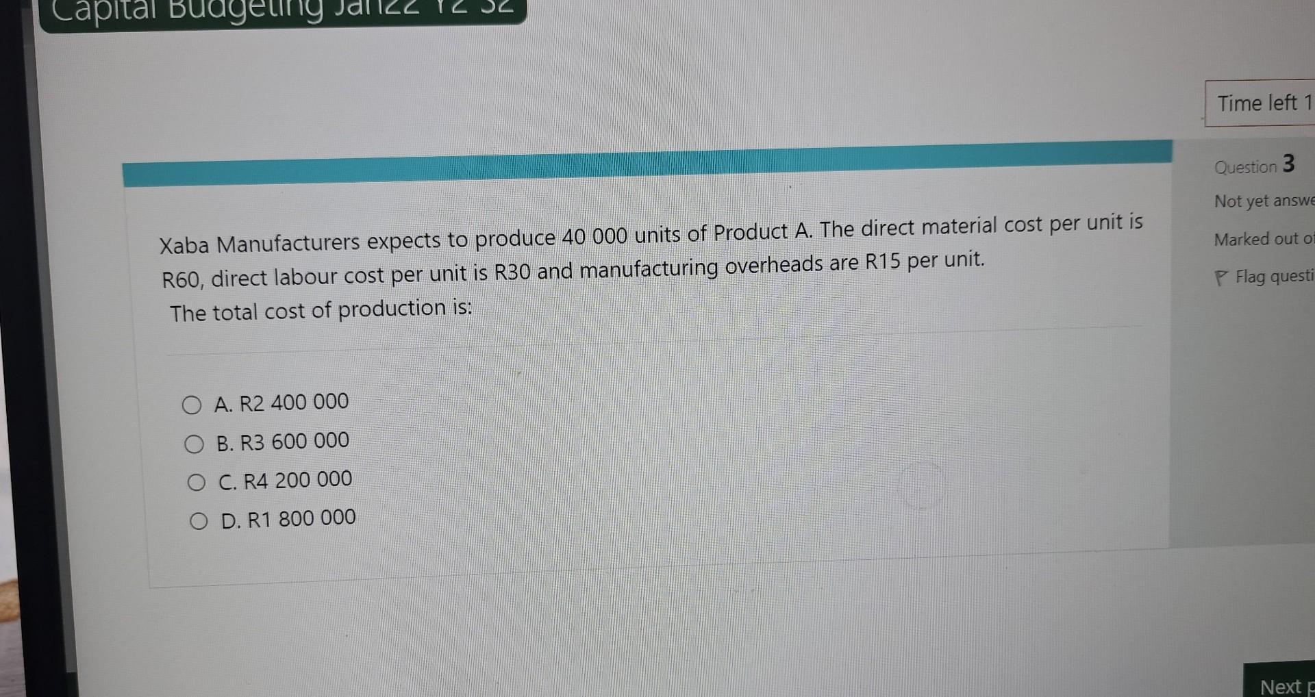 Xaba Manufacturers expects to produce 40000 units