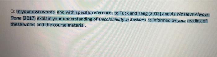 please help asap Q: in your own words, and with