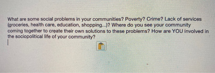 What are some social problems in your