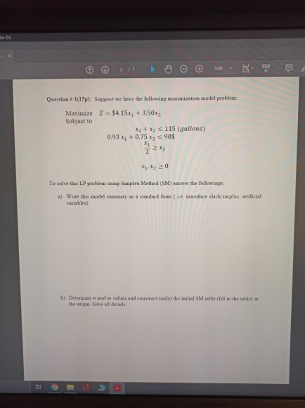 DC @ X90 Question 1015p): Suppose we have the