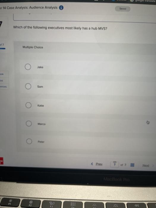 e Analysis: Audience Analysis i Saved H Audience