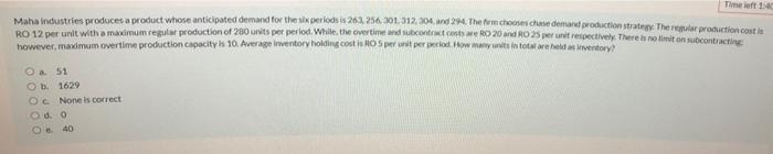 Tift 140 Maha industries produces a product whose