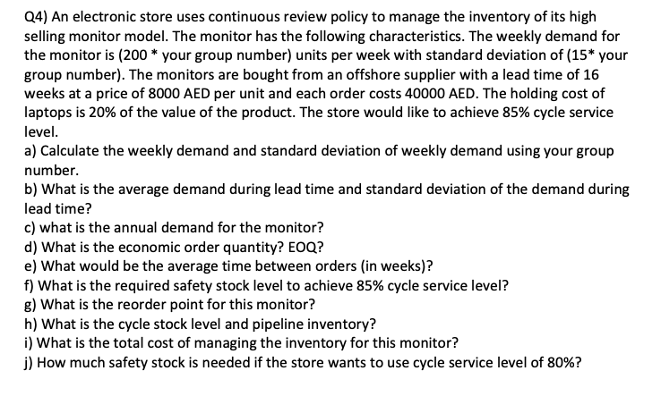 assume group number equal to 5 Please solve it