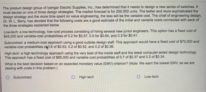 The product design group of lyengar Electric