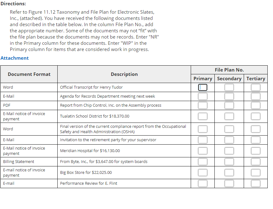 Directions: You are employed by a large auto
