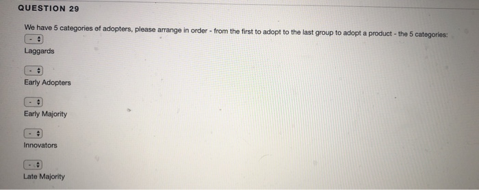 QUESTION 14 Please match the stage on the