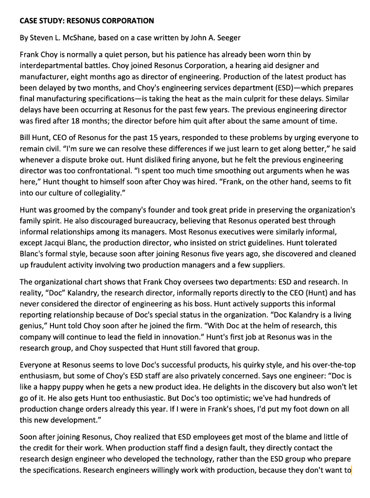 CAN YOU JUST HELP ME ANSWER #3? CASE STUDY: