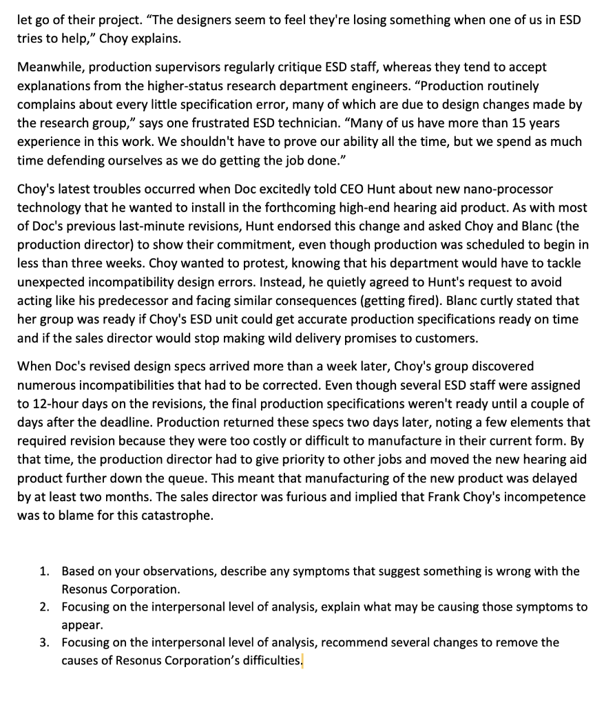 CAN YOU JUST HELP ME ANSWER #3? CASE STUDY: