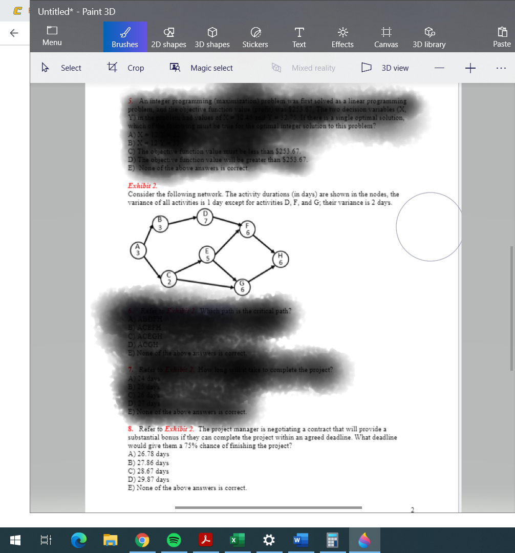 The project manager is negotiating a contract