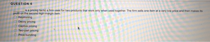 QUESTION 7 Please match the goal with the