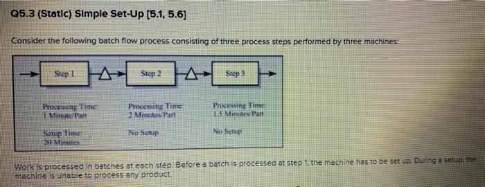 Q5.3 (Static) Simple Set-Up (5.1, 5.6) Consider