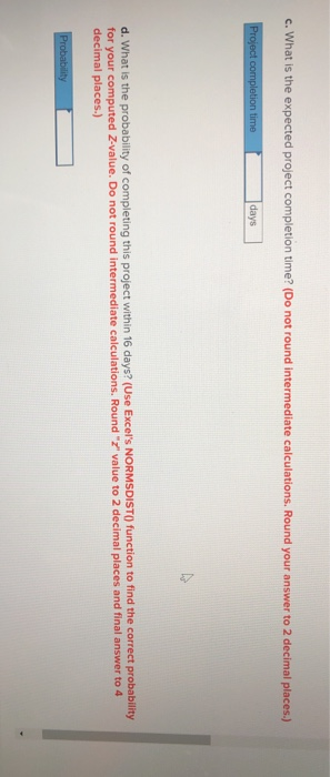 The following represents a project that should be