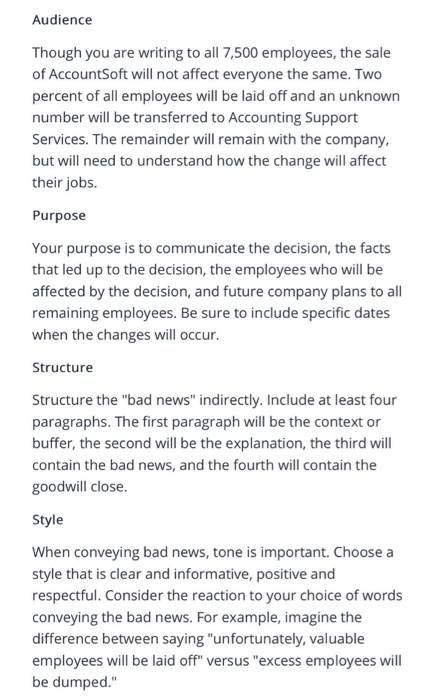 Management 306 Layoffs You are the Senior