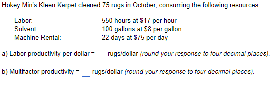 Hokey Min's Kleen Karpet cleaned 75 rugs in