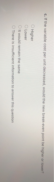 A book publisher has fixed costs of $400,000 and