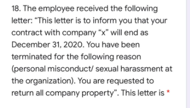 6. Martin is a HR officer at Zara Company. He was