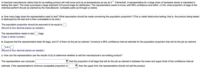 A chemical manufacturer claims that its