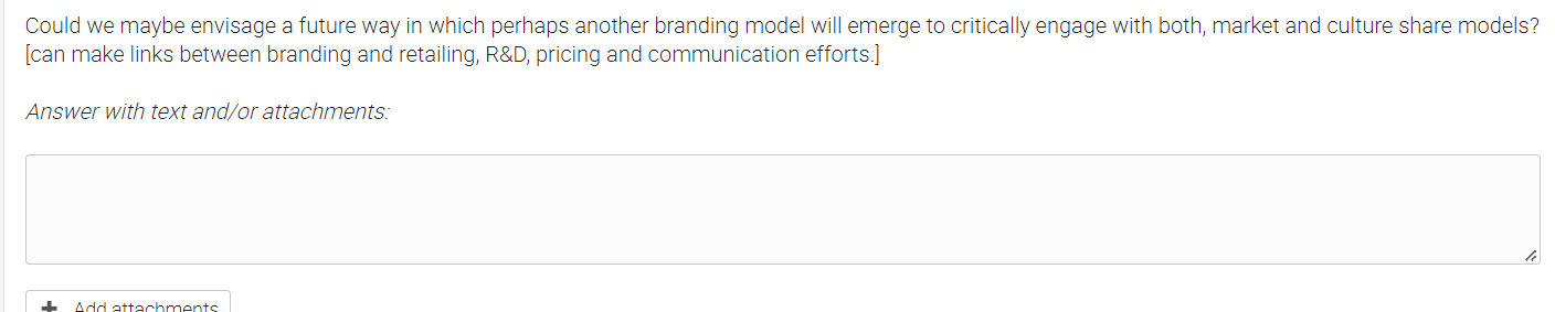 Could we maybe envisage a future way in which