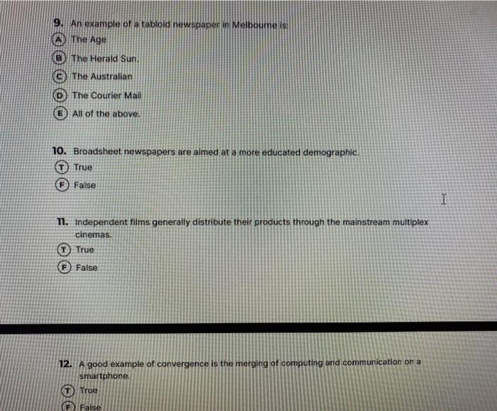 9. An example of a tablold newspaper in Melbourne