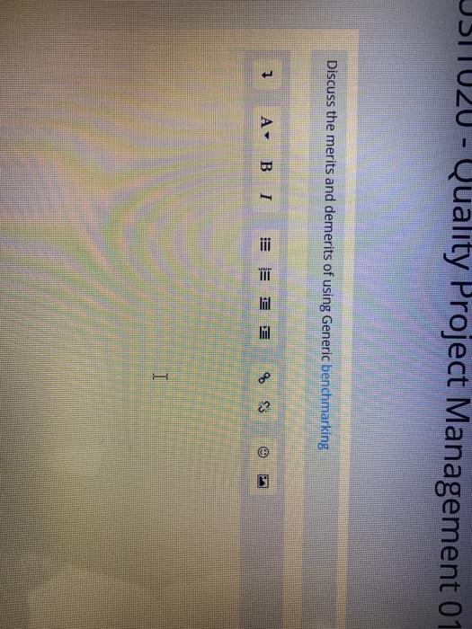 JSTTU20 - Quality Project Management 01 Discuss