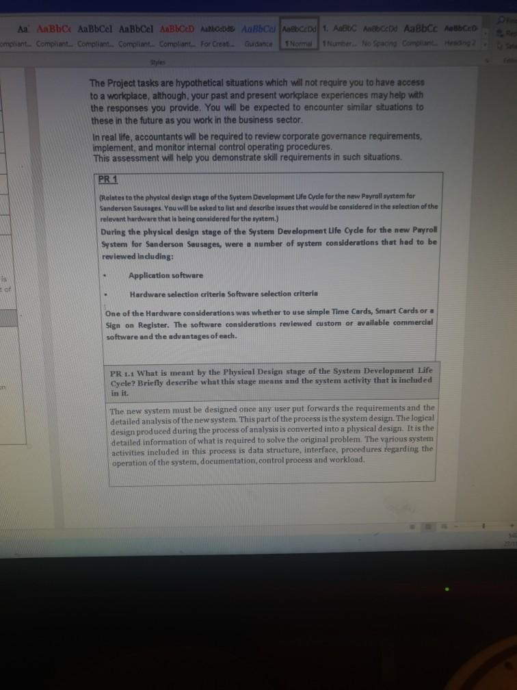 Maintain accoutning information system PR 2 Case