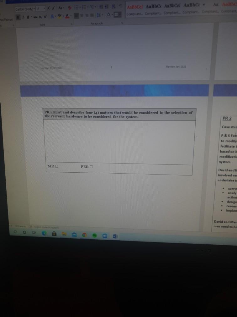 Maintain accoutning information system PR 2 Case