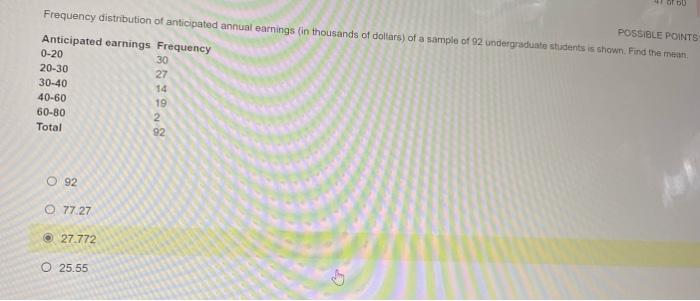 How many data values are there in the following
