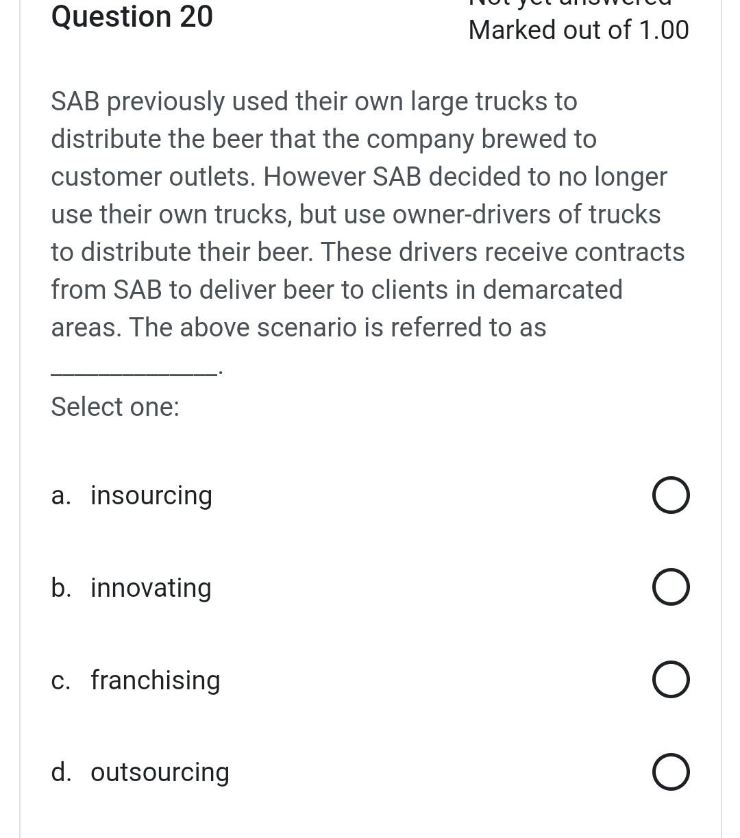 SAB previously used their own large trucks to