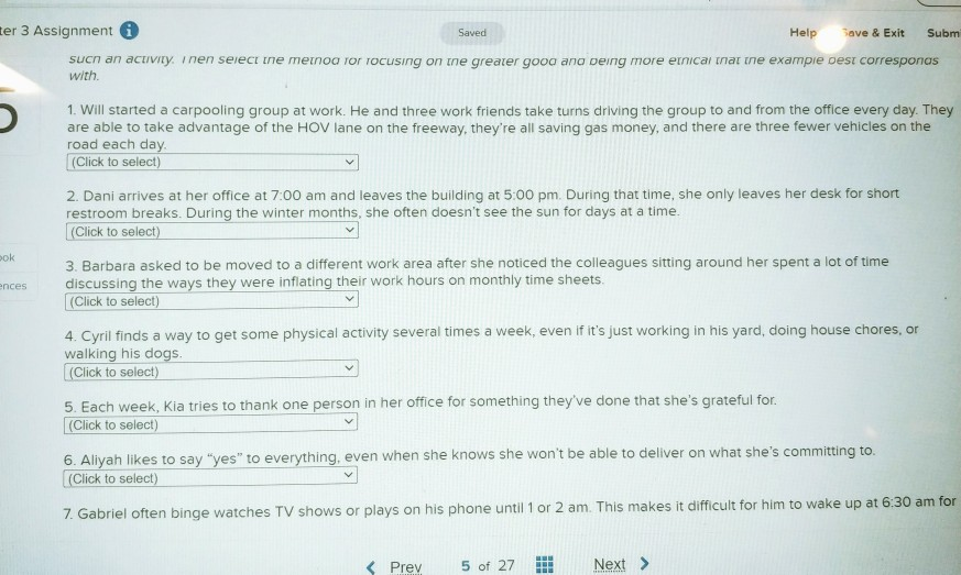 the last photo has the option answers. I sent