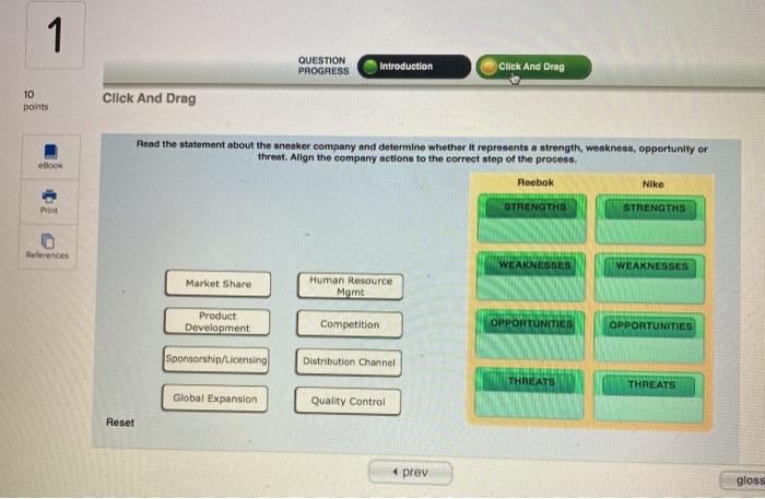 (Marketing) 1 QUESTION PROGRESS Introduction