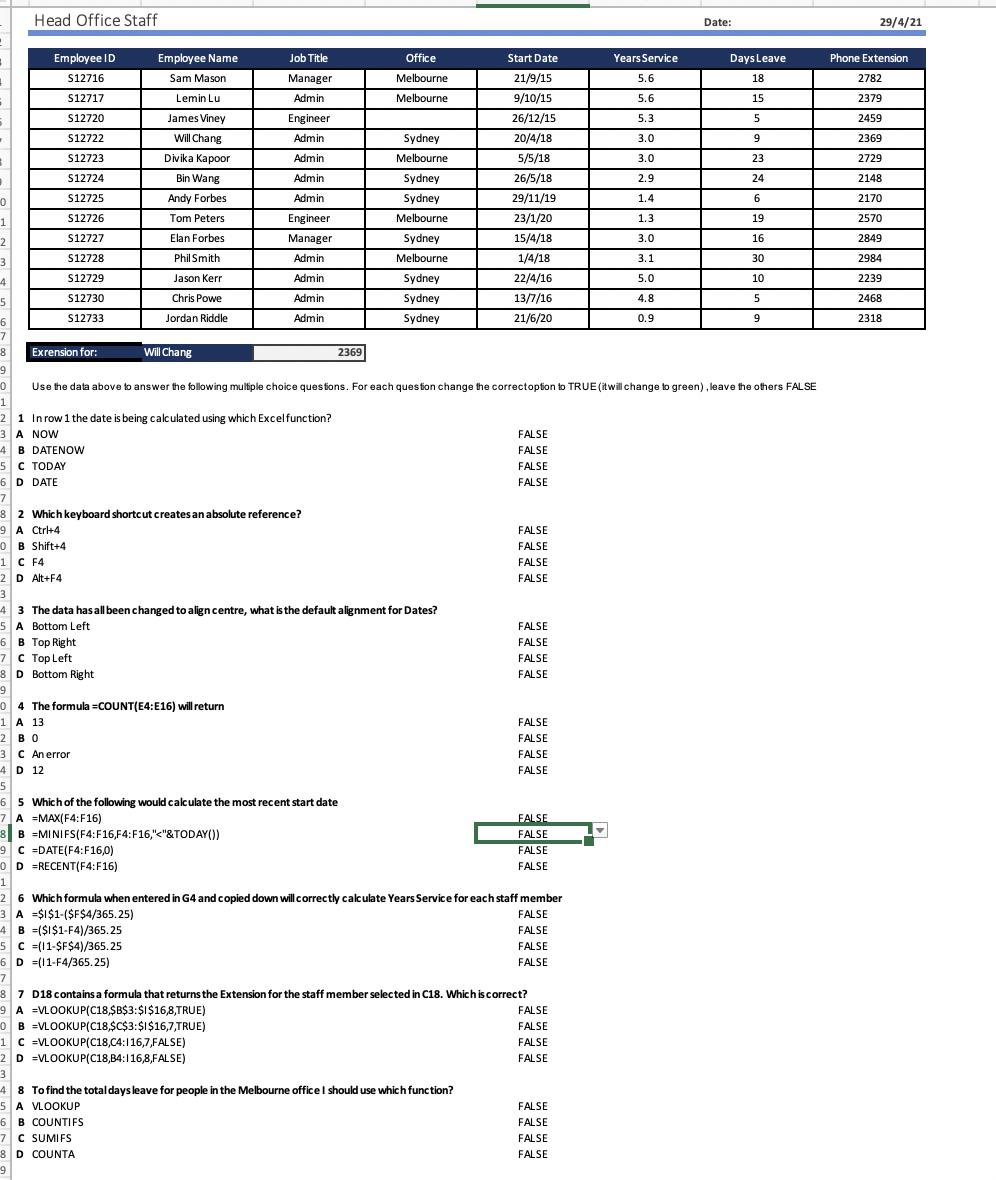 Scenario You work for a company that produces two