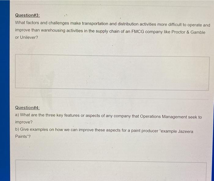 Question#3: What factors and challenges make