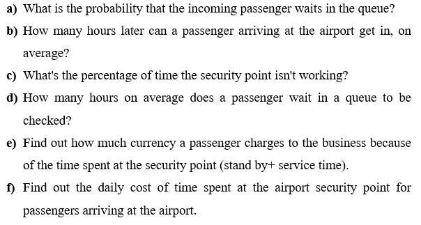 Before every passenger arrives at the airport,