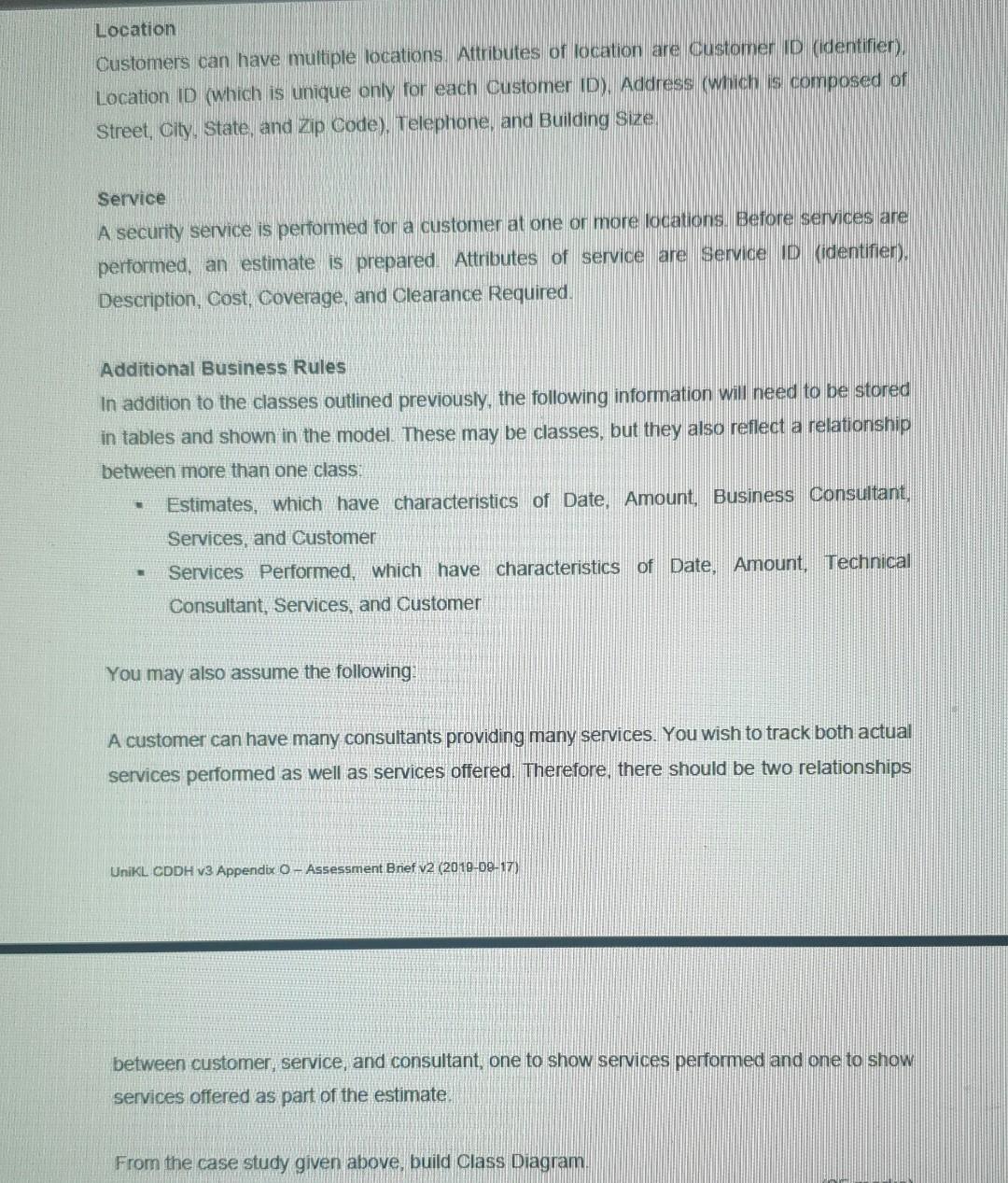 please solve Location Customers can have multiple